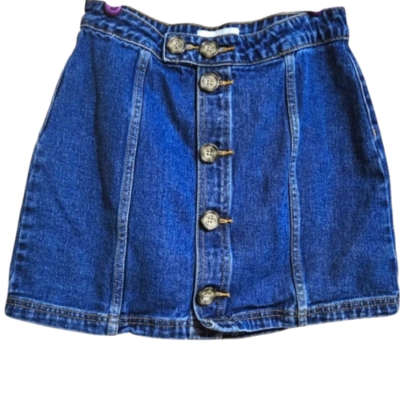 PACSUN denim button front mini skirt. Size 26 - Picture 1 of 5